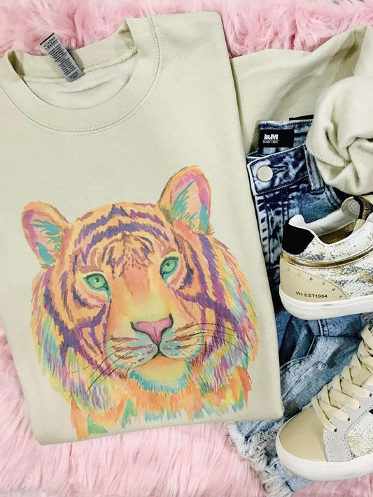 WATERCOLOR TIGER TEE | YOUTH